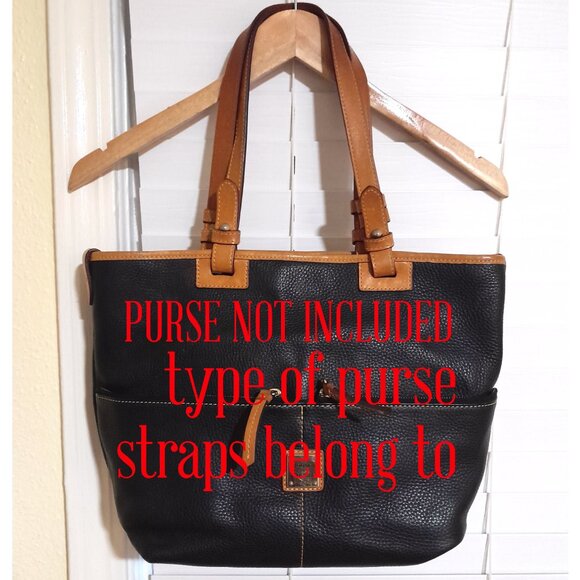 Dooney & Bourke Brown Leather Replacement Handles (2) For Florentine Convertible - Picture 3 of 5